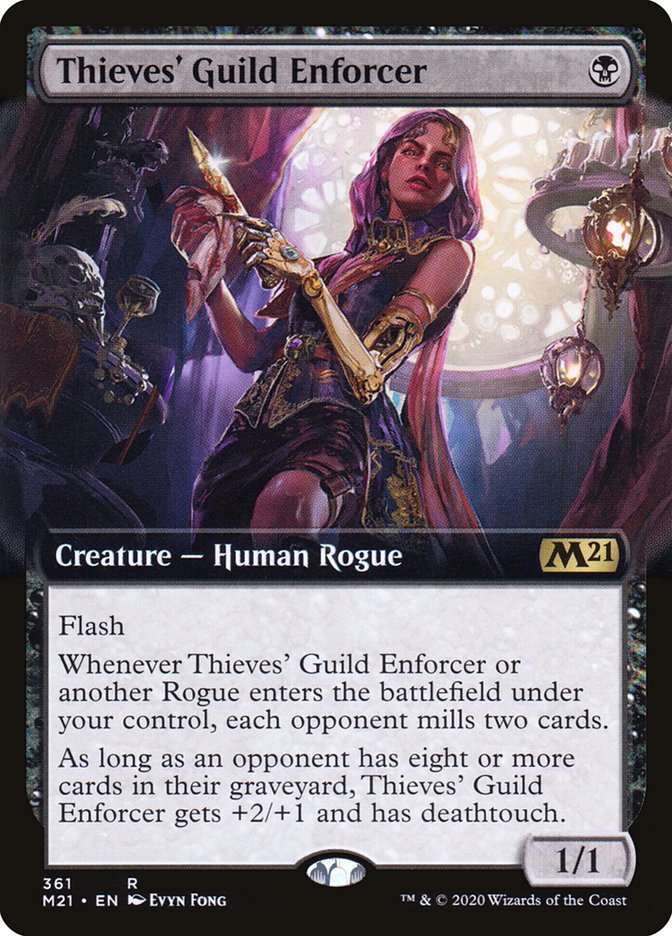 Thieves' Guild Enforcer (Extended Art) [Core Set 2021] | Good Games Adelaide SA