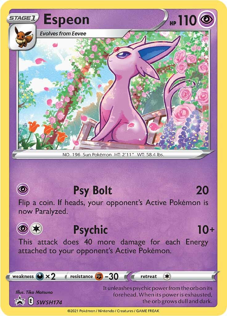 Espeon (SWSH174) [Sword & Shield: Black Star Promos] | Good Games Adelaide SA