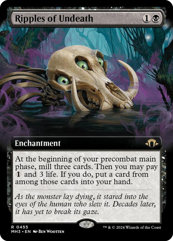 Ripples of Undeath Extended Art 455 (Modern Horizons 3)  - Extended Art | Good Games Adelaide SA