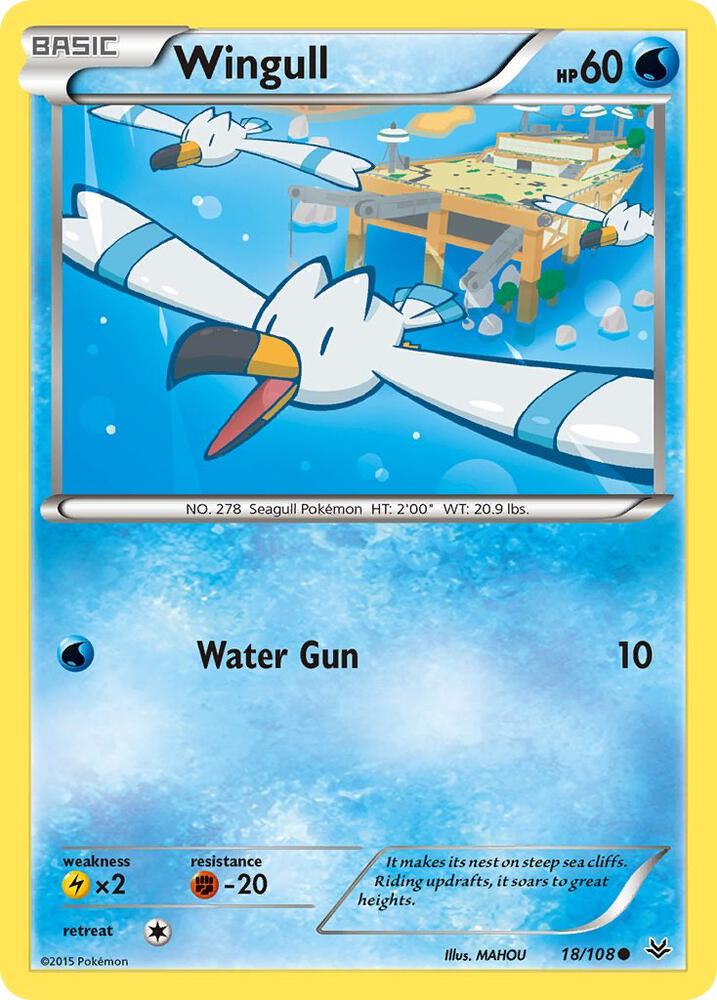 Wingull 18/108 (XY - Roaring Skies)  | Good Games Adelaide SA