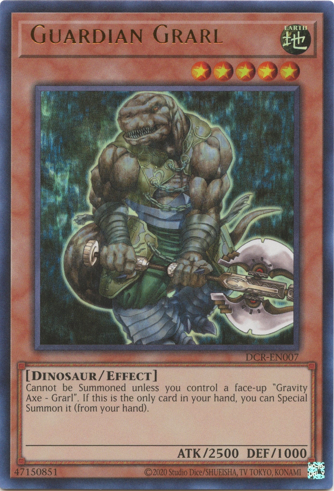 Guardian Grarl (25th Anniversary) [DCR-EN007] Ultra Rare | Good Games Adelaide SA