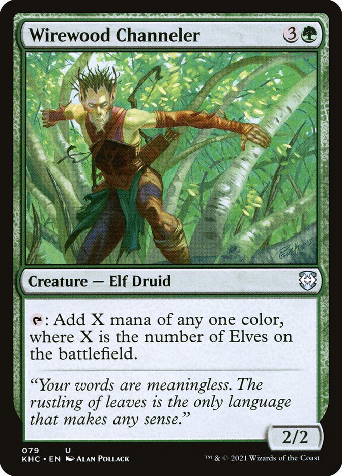 Wirewood Channeler 79 (Commander: Kaldheim)  | Good Games Adelaide SA