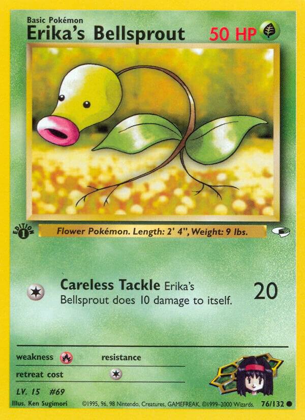 Erikas Bellsprout  076/132 (Gym Heroes)  - 1st Edition | Good Games Adelaide SA