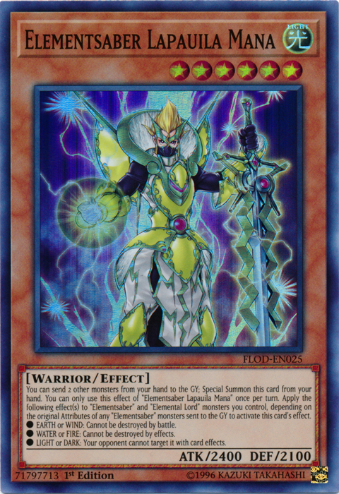 Elementsaber Lapauila Mana [FLOD-EN025] Super Rare | Good Games Adelaide SA
