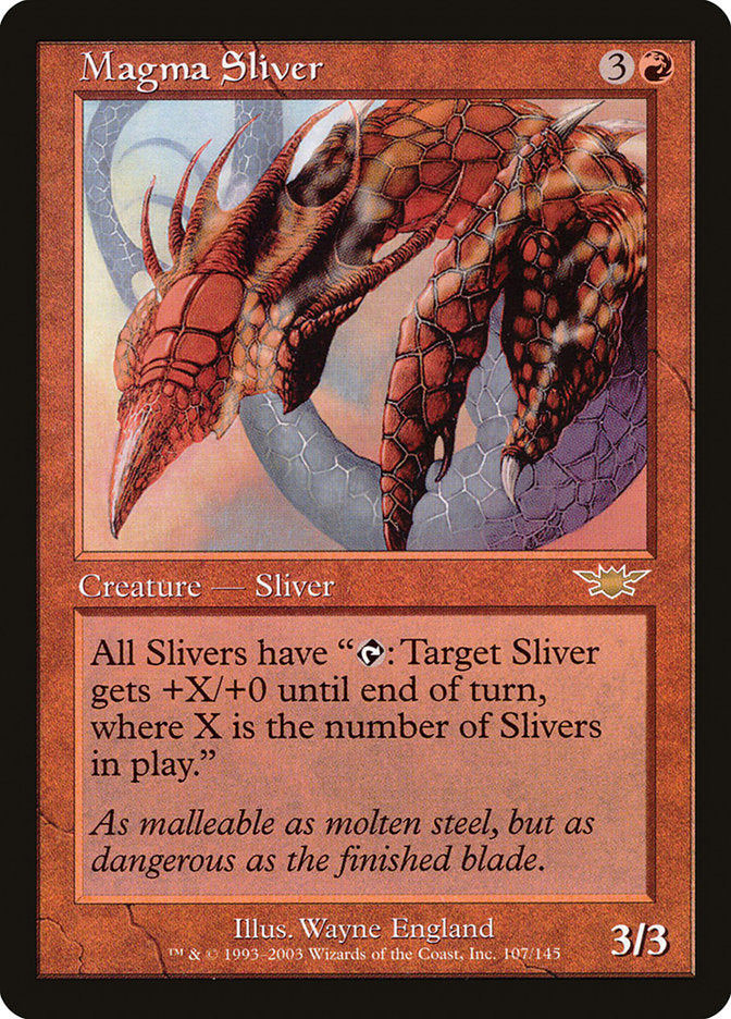 Magma Sliver 107 (Legions)  - Foil | Good Games Adelaide SA