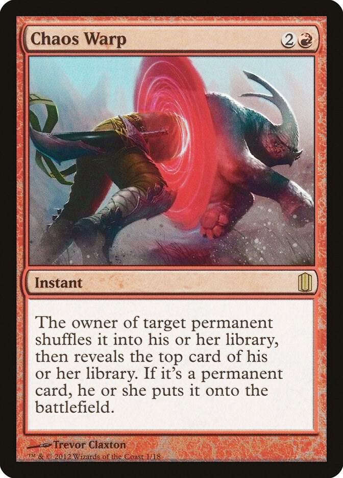 Chaos Warp 1 (Commander's Arsenal)  - Foil | Good Games Adelaide SA