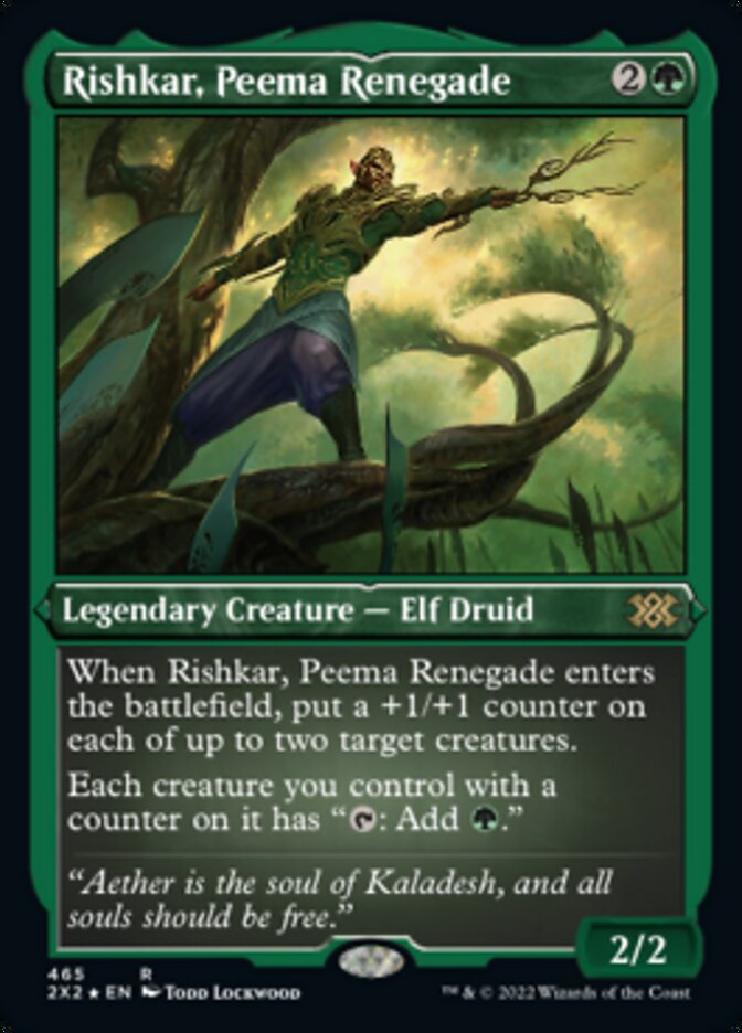 Rishkar, Peema Renegade (Foil Etched) [Double Masters 2022] | Good Games Adelaide SA
