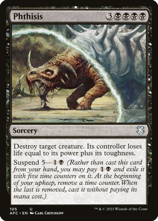 Phthisis 105 (Commander: Adventures in the Forgotten Realms)  | Good Games Adelaide SA