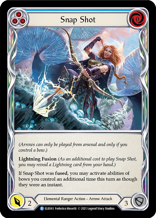 Snap Shot (Blue) [ELE043] (Tales of Aria)  1st Edition Rainbow Foil | Good Games Adelaide SA