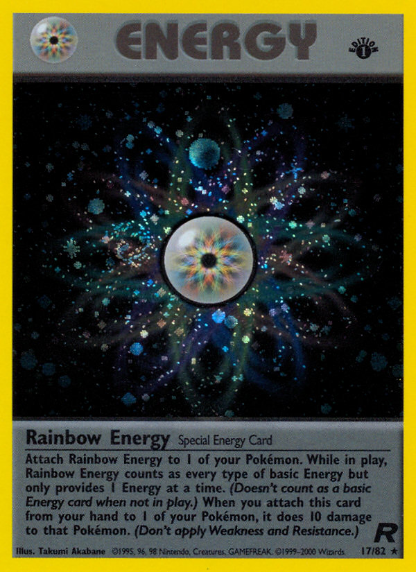Rainbow Energy (17/82) [Team Rocket 1st Edition] | Good Games Adelaide SA