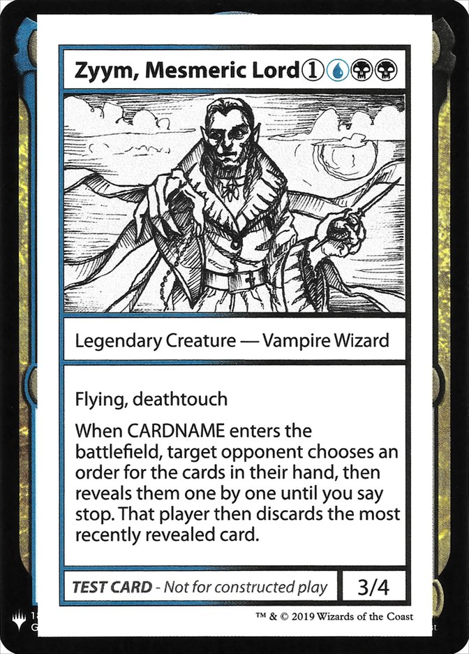 Zyym, Mesmeric Lord [Mystery Booster Playtest Cards] | Good Games Adelaide SA
