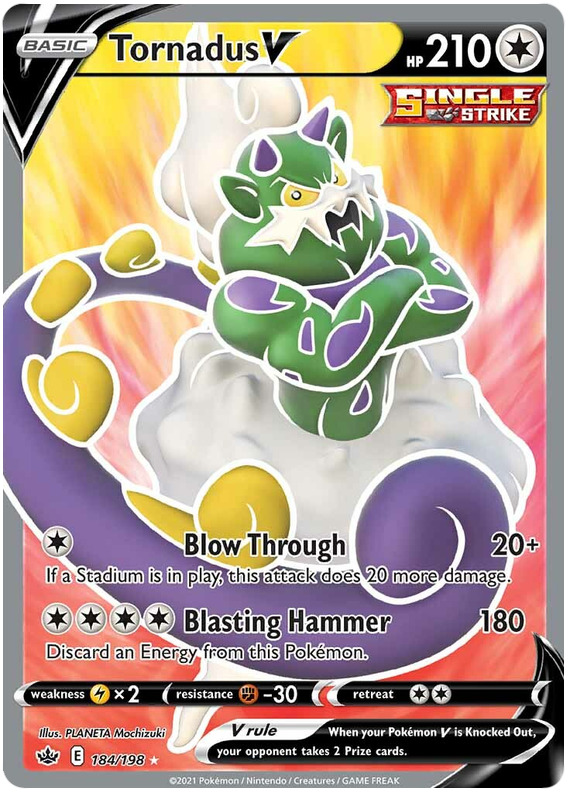 Tornadus V (184/198) [Sword & Shield: Chilling Reign] | Good Games Adelaide SA