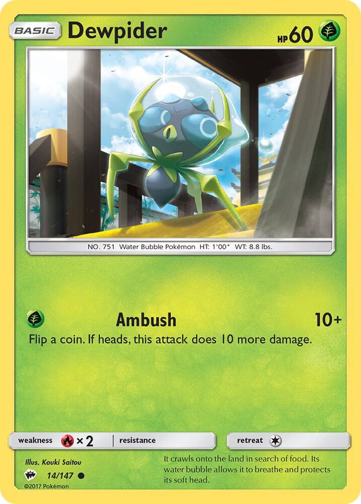 Dewpider 14/147 (SM - Burning Shadows)  | Good Games Adelaide SA
