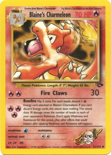 Blaine's Charmeleon (31/132) [Gym Challenge Unlimited] | Good Games Adelaide SA