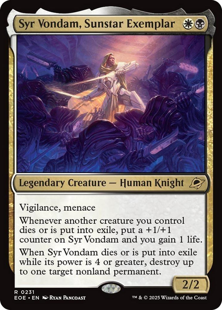 Syr Vondam, Sunstar Exemplar [Edge of Eternities] | Good Games Adelaide SA