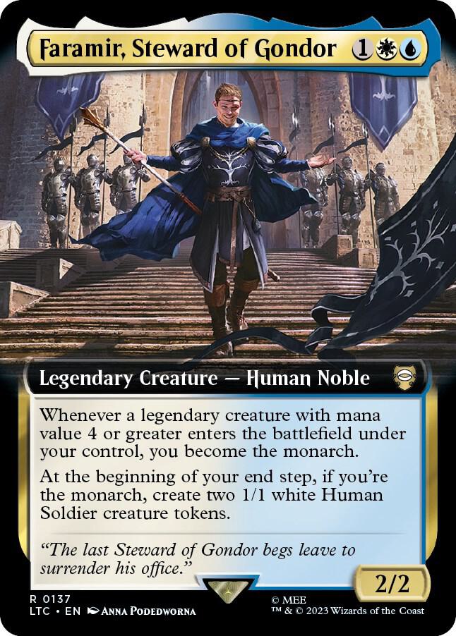 Faramir, Steward of Gondor 137 (Commander: The Lord of the Rings: Tales of Middle-earth)  - Extended Art | Good Games Adelaide SA