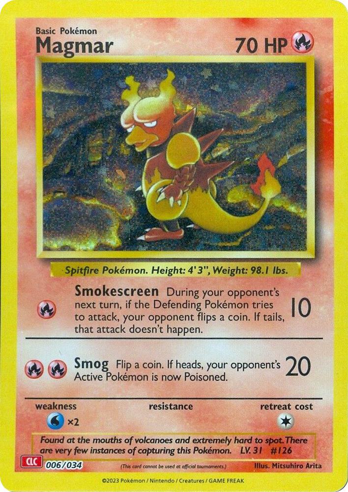 Magmar 006/034 (Trading Card Game Classic)  - Holofoil | Good Games Adelaide SA