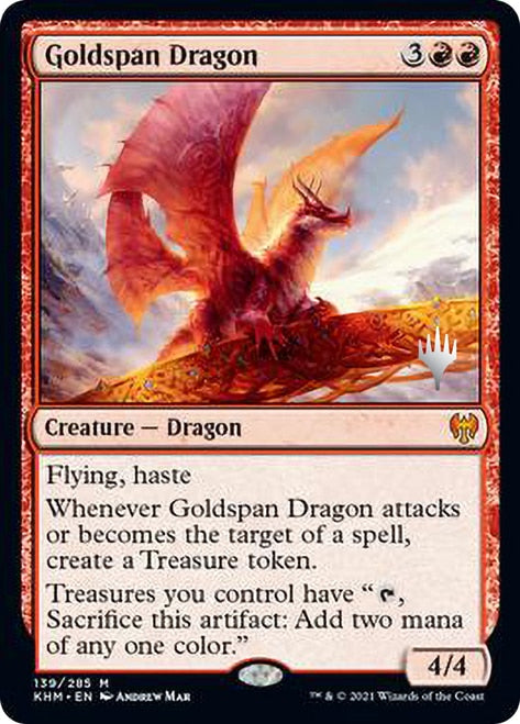 Goldspan Dragon [Kaldheim Promo Pack] | Good Games Adelaide SA