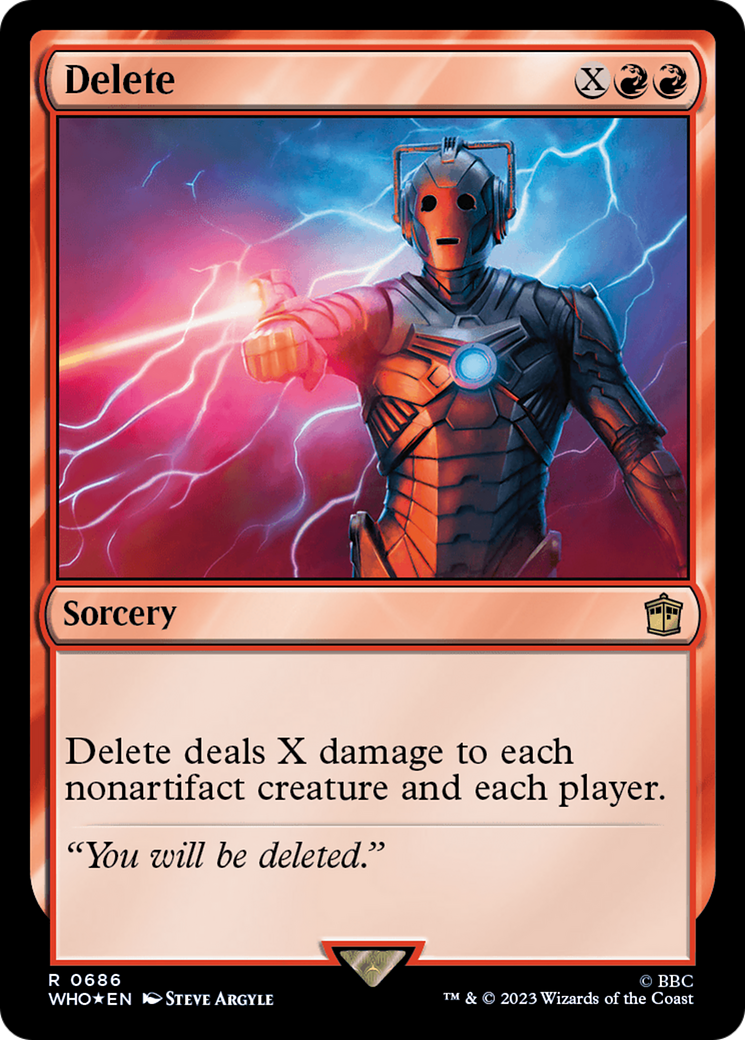 Delete (Surge Foil) [Doctor Who] | Good Games Adelaide SA