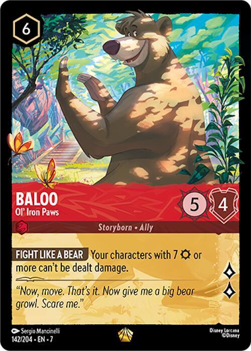 Baloo Ol Iron Paws 142/204 (Archazia's Island)  | Good Games Adelaide SA
