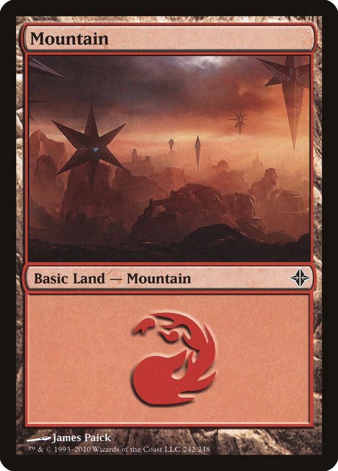 Mountain 242 (Rise of the Eldrazi)  - Foil | Good Games Adelaide SA