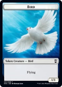 Bird (001) // Soldier Double-sided Token [Kaldheim Commander Tokens] | Good Games Adelaide SA