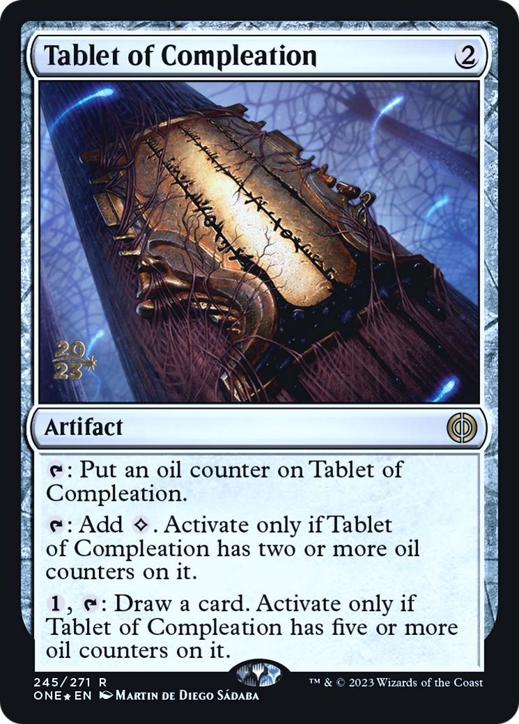 Tablet of Compleation [Phyrexia: All Will Be One Prerelease Promos] | Good Games Adelaide SA