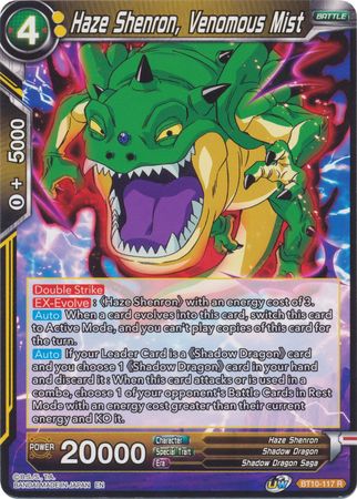 Haze Shenron, Venomous Mist [BT10-117] | Good Games Adelaide SA