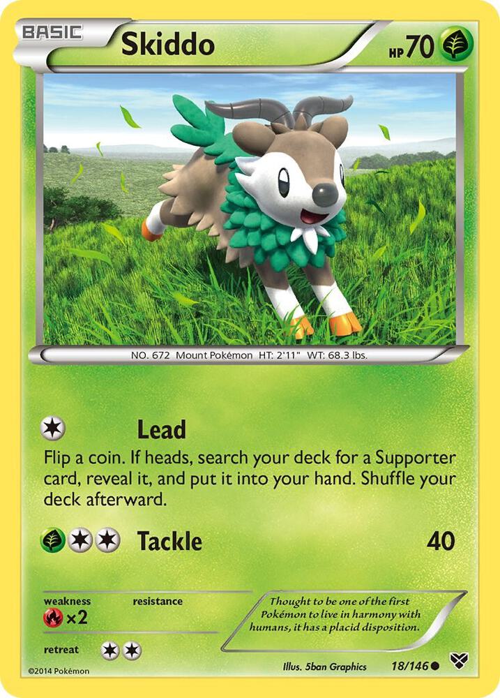 Skiddo 18/146 (XY Base Set)  | Good Games Adelaide SA