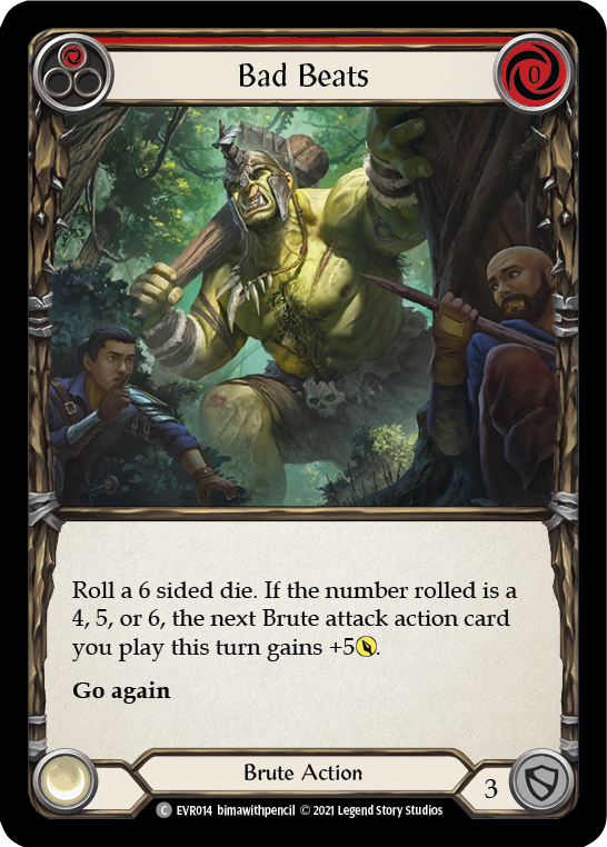 Bad Beats (Red) [EVR014] (Everfest)  1st Edition Rainbow Foil | Good Games Adelaide SA