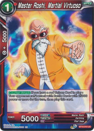 Master Roshi, Martial Virtuoso (BT10-010) [Rise of the Unison Warrior 2nd Edition] | Good Games Adelaide SA