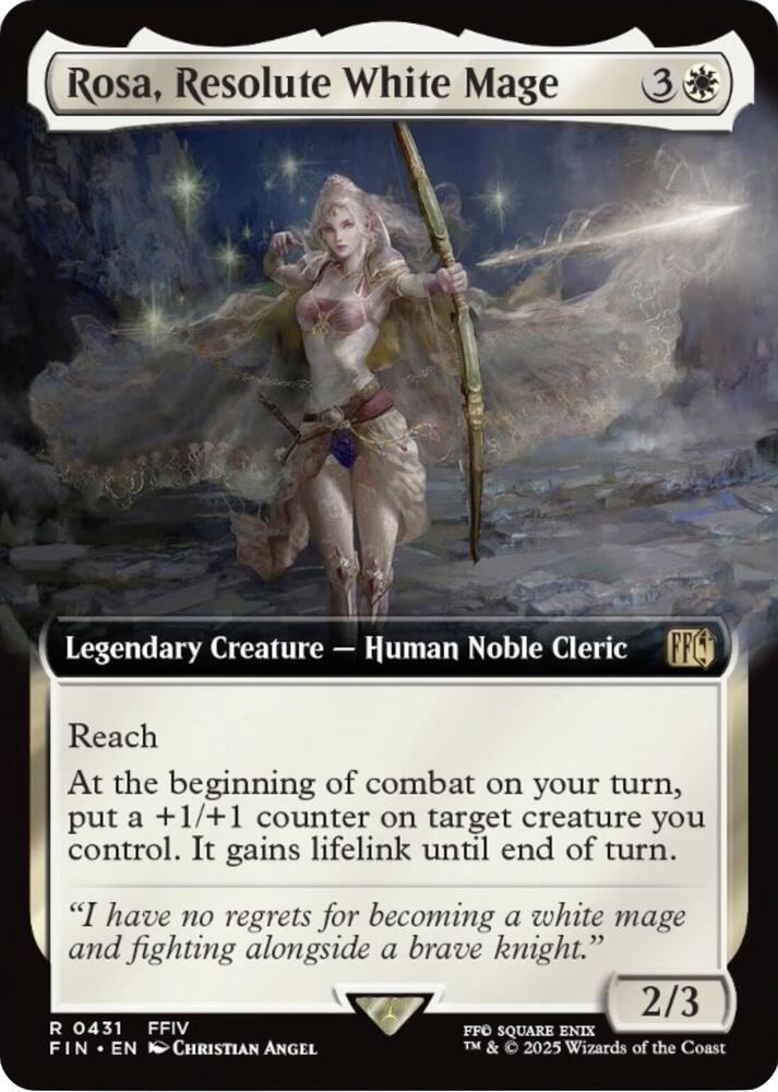 Rosa, Resolute White Mage 431/309 (FINAL FANTASY)  - Extended Art | Good Games Adelaide SA