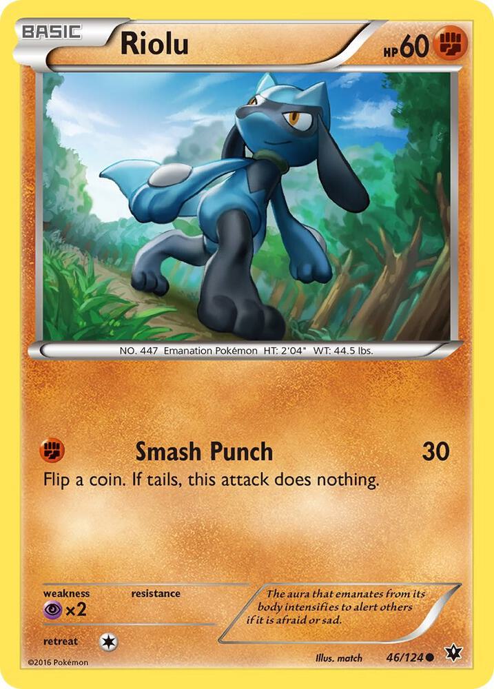 Riolu 46/124 (XY - Fates Collide)  | Good Games Adelaide SA