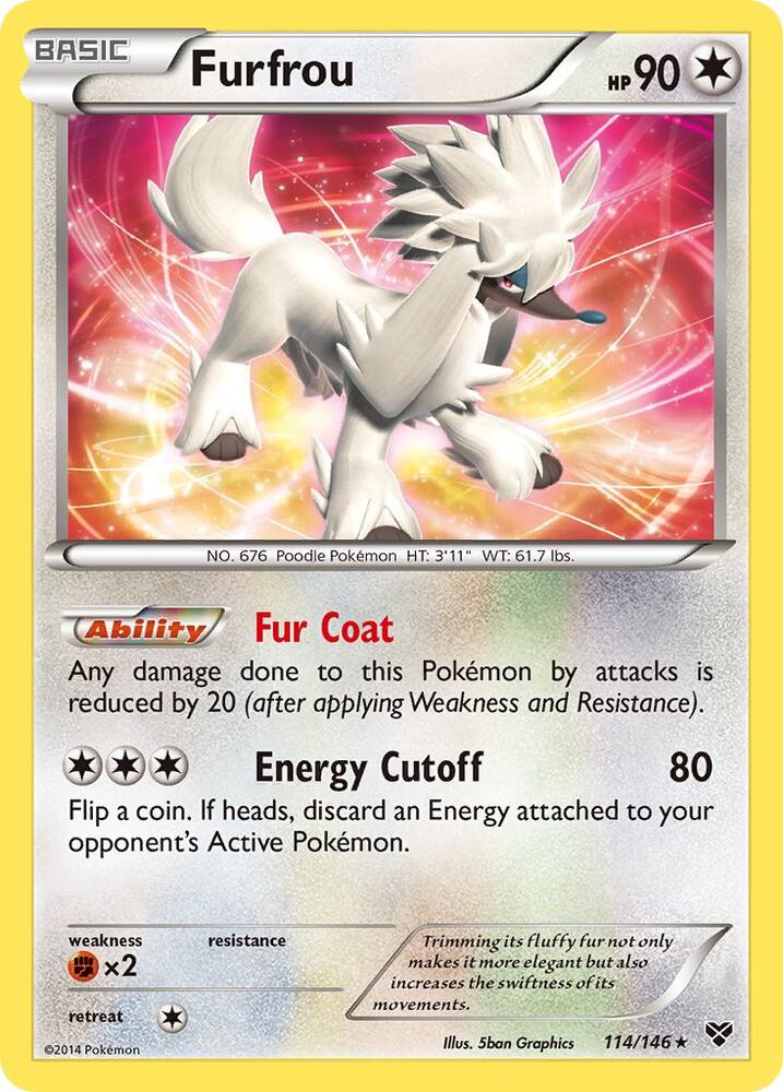 Furfrou 114/146 (XY Base Set)  - Holofoil | Good Games Adelaide SA
