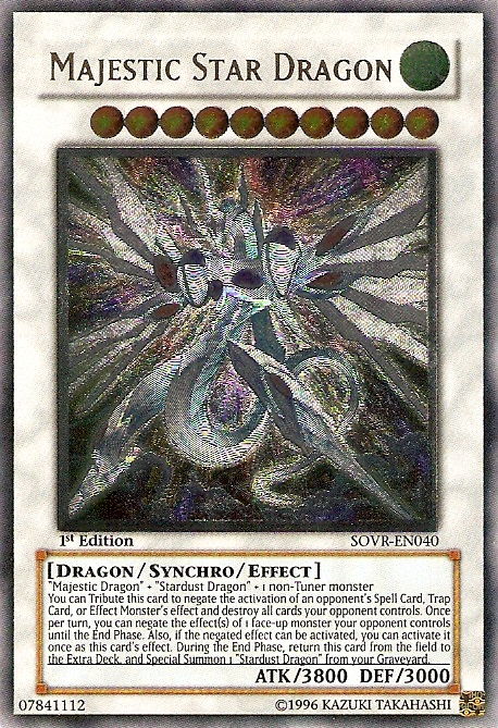 Majestic Star Dragon [SOVR-EN040] Ultimate Rare | Good Games Adelaide SA