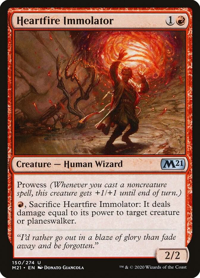 Heartfire Immolator 150 (Core Set 2021)  - Foil | Good Games Adelaide SA