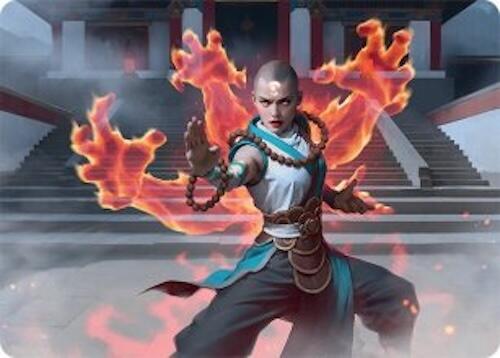 Flamehold Grappler Art Card 24 54 24 (Art Series: Tarkir: Dragonstorm)  | Good Games Adelaide SA