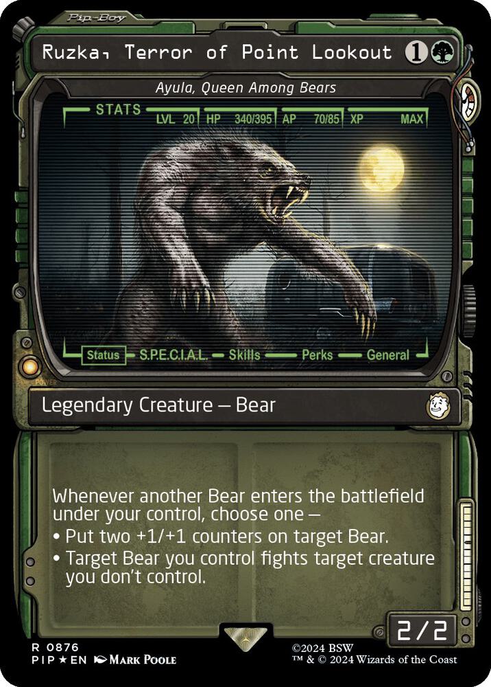 Ruzka Terror of Point Lookout Ayula Queen Among Bears 876 (Universes Beyond: Fallout)  - Foil | Good Games Adelaide SA