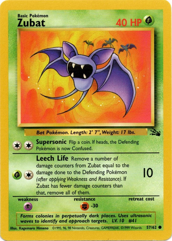 Zubat (57/62) [Fossil Unlimited] | Good Games Adelaide SA
