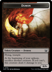 Angel (3) // Demon Double-Sided Token [March of the Machine Commander Tokens] | Good Games Adelaide SA