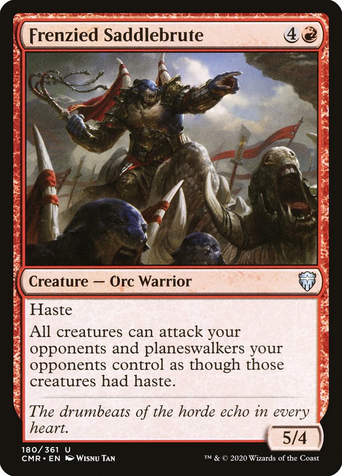 Frenzied Saddlebrute 180 (Commander Legends)  - Foil | Good Games Adelaide SA