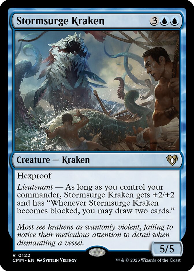 Stormsurge Kraken 122 (Commander Masters)  - Foil | Good Games Adelaide SA