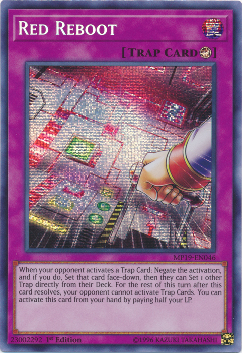 Red Reboot [MP19-EN046] Prismatic Secret Rare | Good Games Adelaide SA