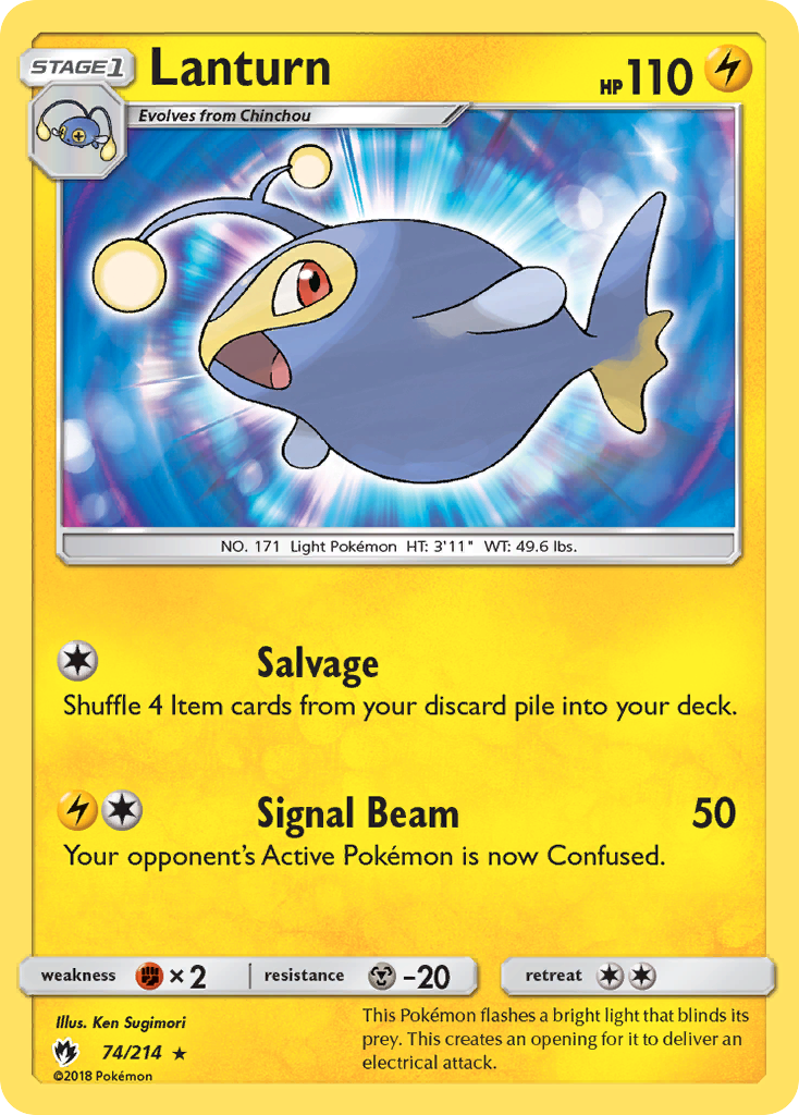 Lanturn (74/214) [Sun & Moon: Lost Thunder] | Good Games Adelaide SA
