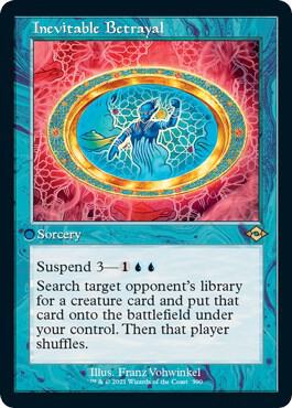 Inevitable Betrayal Retro Frame Foil Etched 390 (Modern Horizons 2)  - Foil | Good Games Adelaide SA