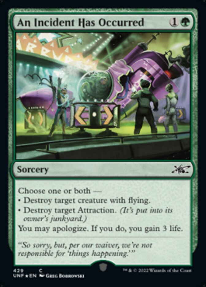 An Incident Has Occurred (Galaxy Foil) [Unfinity] | Good Games Adelaide SA