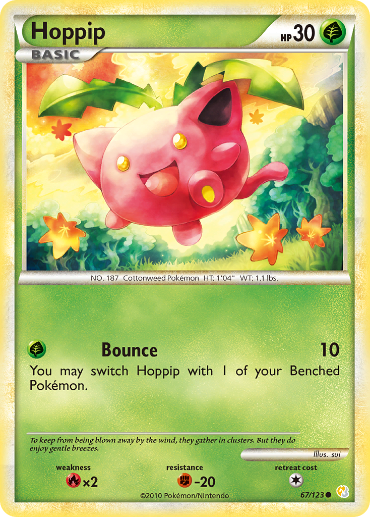 Hoppip (67/123) [HeartGold & SoulSilver: Base Set] | Good Games Adelaide SA
