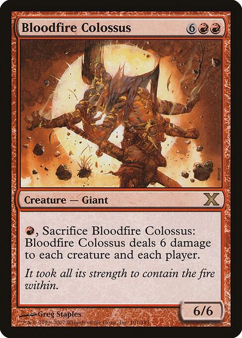 Bloodfire Colossus 191 (10th Edition)  - Foil | Good Games Adelaide SA