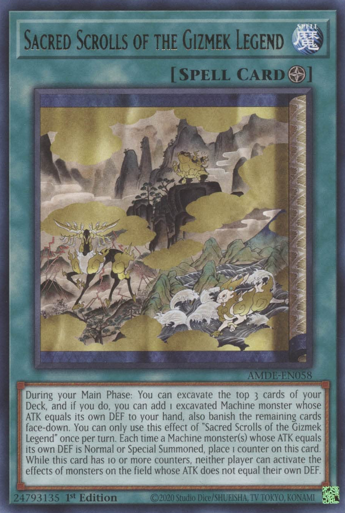 Sacred Scrolls of the Gizmek Legend [AMDE-EN058] Rare | Good Games Adelaide SA
