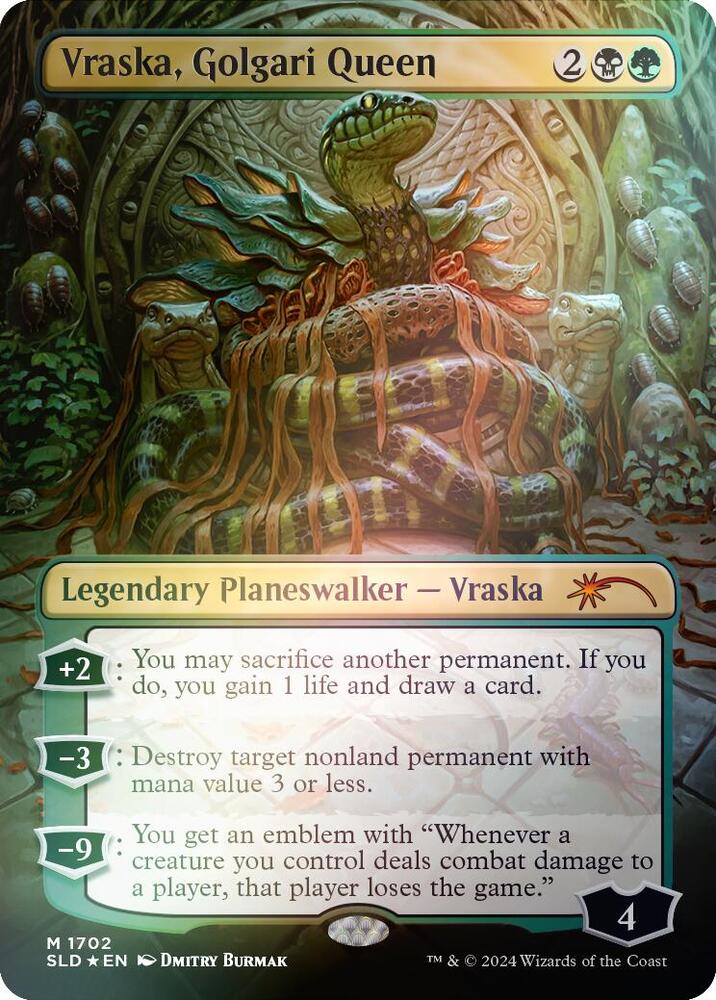 Vraska Golgari Queen 1702 Rainbow Foil 1702 (Secret Lair Drop Series)  - Foil | Good Games Adelaide SA